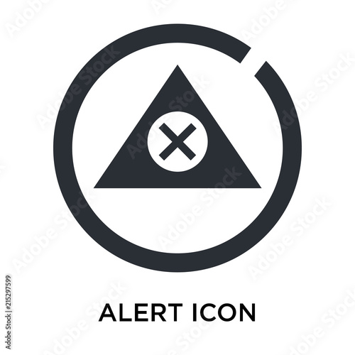 alert sign icon isolated on white background. Simple and editable alert sign icons. Modern icon vector illustration.