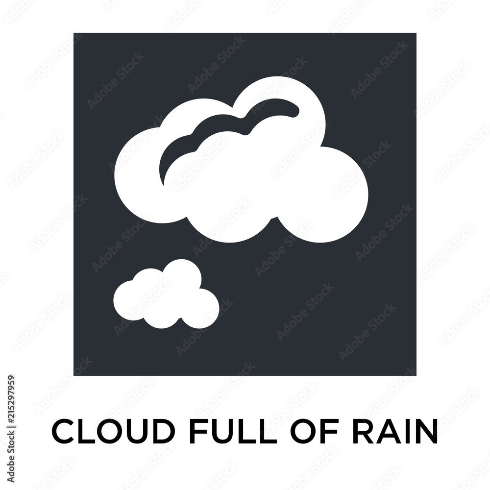 cloud full of rain icon isolated on white background. Simple and editable cloud full of rain icons. Modern icon vector illustration. cloud full of rain icon isolated on white background. Simple and editable cloud full of rain icons. Modern icon vector illustration.