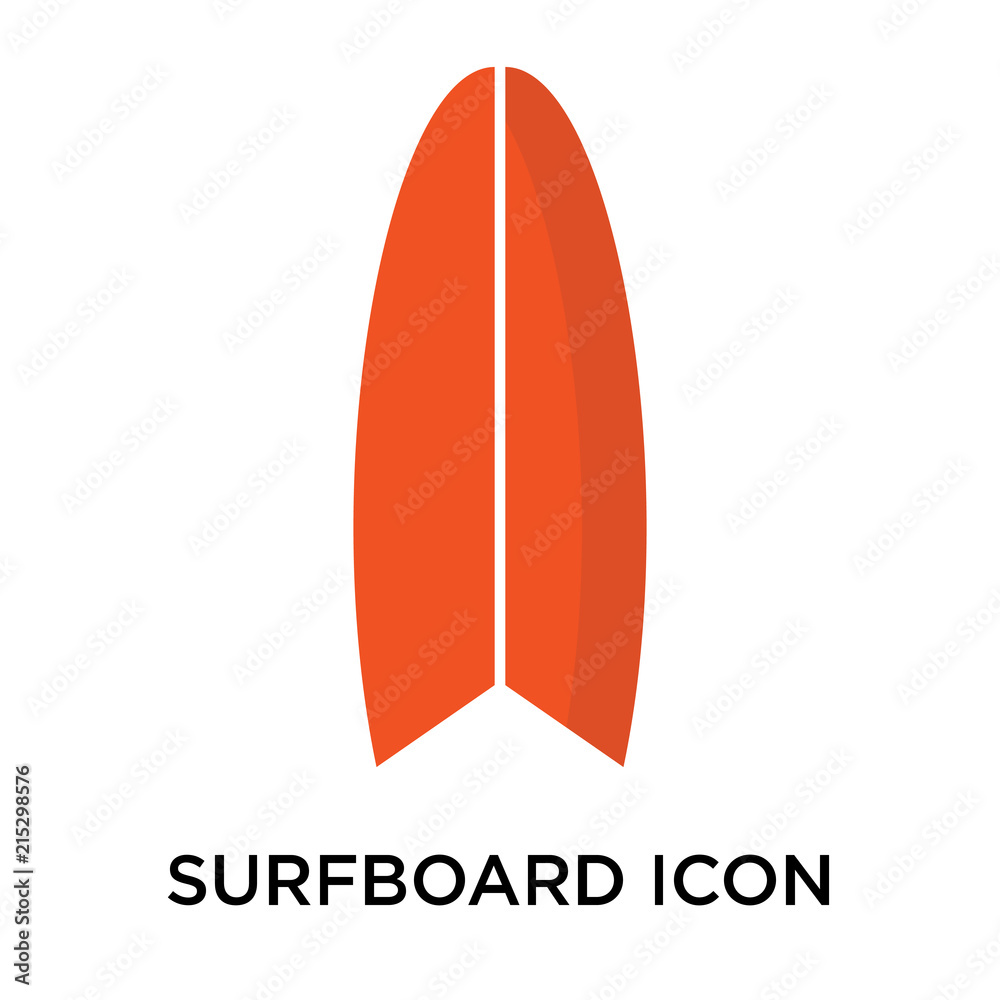 surfboard icon on white background. Modern icons vector illustration. Trendy surfboard icons surfboard icon on white background. Modern icons vector illustration. Trendy surfboard icons