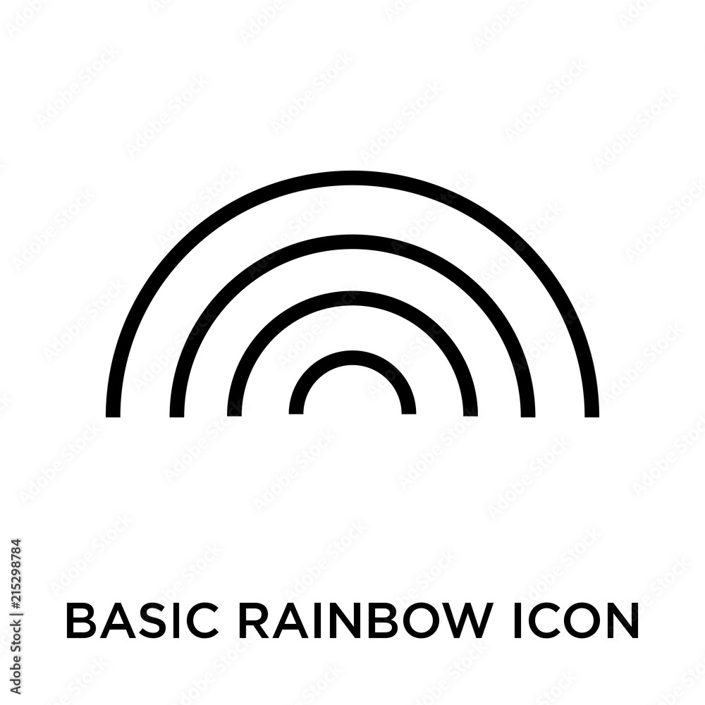 basic rainbow icon isolated on white background. Simple and editable basic rainbow icons. Modern icon vector illustration. basic rainbow icon isolated on white background. Simple and editable basic rainbow icons. Modern icon vector illustration.