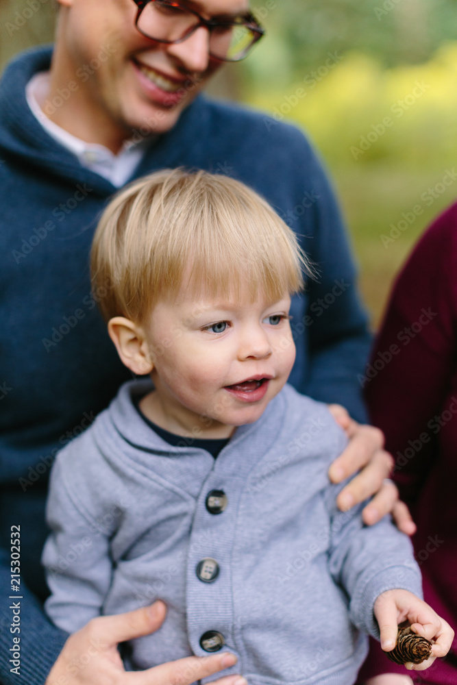Father Holding Young Son Father Holding Young Son