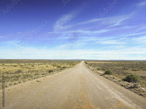 dirt road through the desert