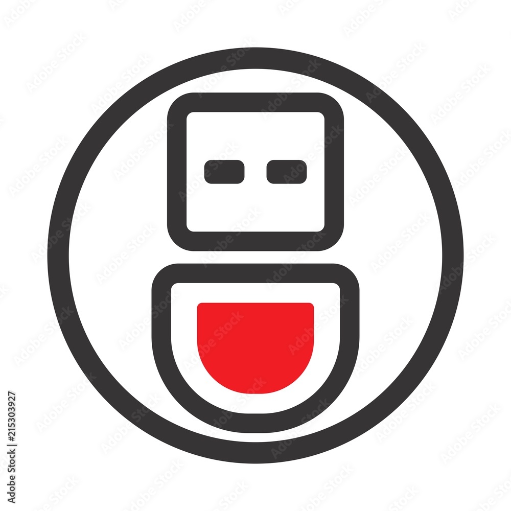 usb-logo-connector-icon-network-symbol-vector-eps-08-stock-vector