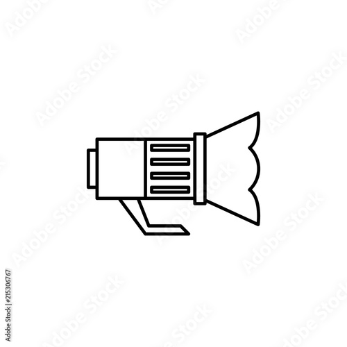 light for camera. Element of job lighting icon for mobile concept and web apps. Thin line light for camera can be used for web and mobile
