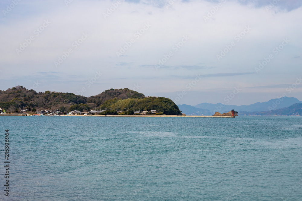 Landscape of Seto Inland Sea in Imabari city(yoshiumi town,oshima island),Ehime,Shikoku,Japan