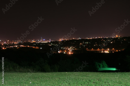 Belgrade by night cityscape panorama