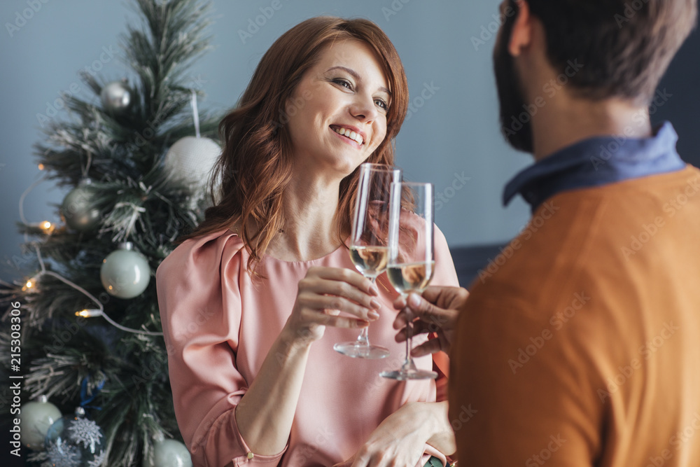 Couple Enjoying Christmastime Couple Enjoying Christmastime