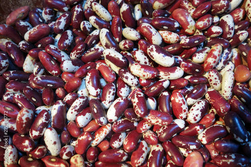 Close up shot of Jacob's Cattle Beans Heirloom Varietal