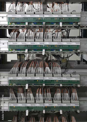 electrical part and accessories in the  control cabinet , control and power distributor,lockout ,tagout