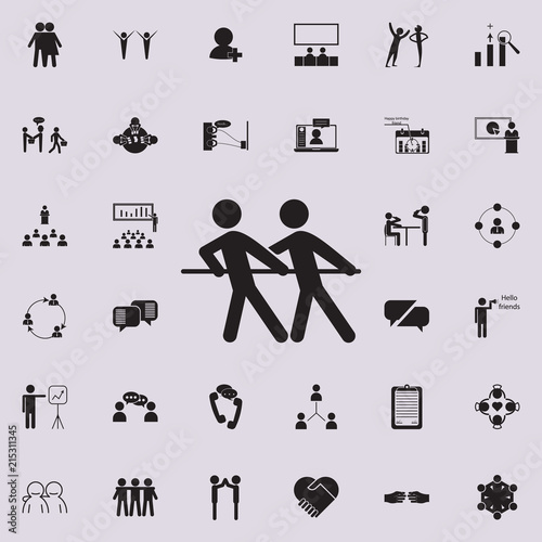 tug of war icon. Detailed set of Conversation and Friendship icons. Premium quality graphic design sign. One of the collection icons for websites, web design, mobile app