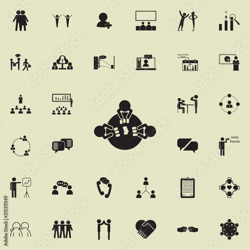 playing cards at the table icon. Detailed set of Conversation and Friendship icons. Premium quality graphic design sign. One of the collection icons for websites, web design