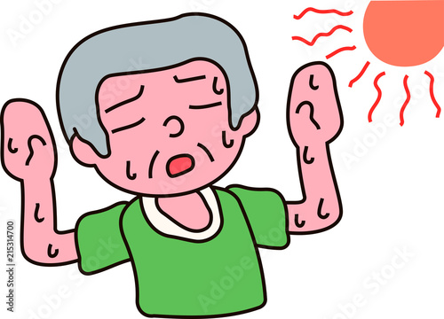 Summer heat stroke grandfather