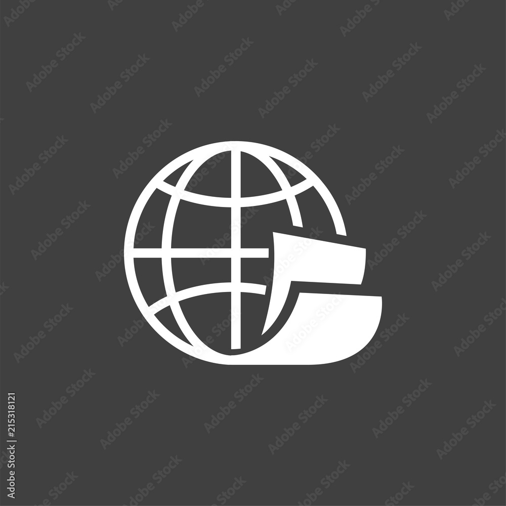 globe page logo vector icon, page icon vector globe page logo vector icon, page icon vector
