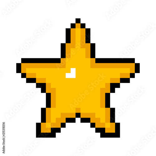 Wallpaper Mural Isolated pixelated star shape icon Torontodigital.ca