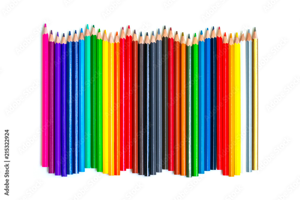 Isolated studio shot. pencil color with clipping path by pen tool Isolated studio shot. pencil color with clipping path by pen tool