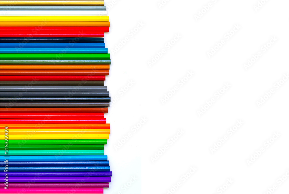 Isolated studio shot. pencil color with clipping path by pen tool Isolated studio shot. pencil color with clipping path by pen tool