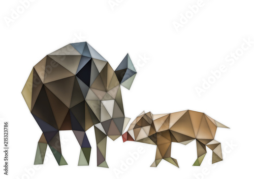 Abstract boar
