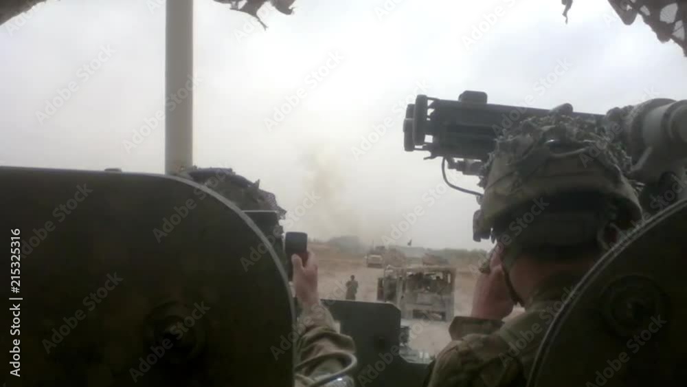 Soldiers detonating Mine Clearing Line Charge to disposed Improvised explosive device along patrol route.
