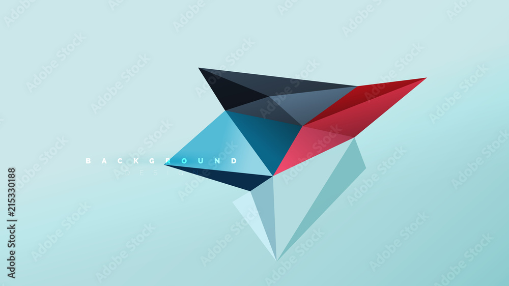 Abstract background - geometric origami style shape composition, triangular low poly design concept. Colorful trendy minimalistic illustration Abstract background - geometric origami style shape composition, triangular low poly design concept. Colorful trendy minimalistic illustration