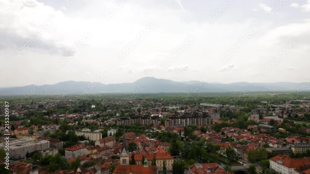 View over Ljubljana from Ljubljana Castle - Slovenia View over Ljubljana from Ljubljana Castle - Slovenia