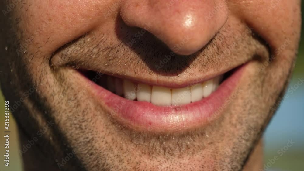 Close up smile