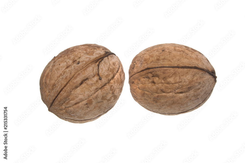 walnut isolated on white background walnut isolated on white background