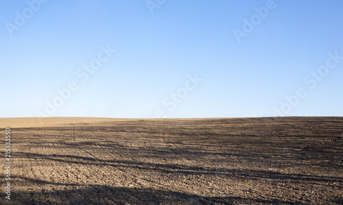Bild auf Leinwand Ploughed field