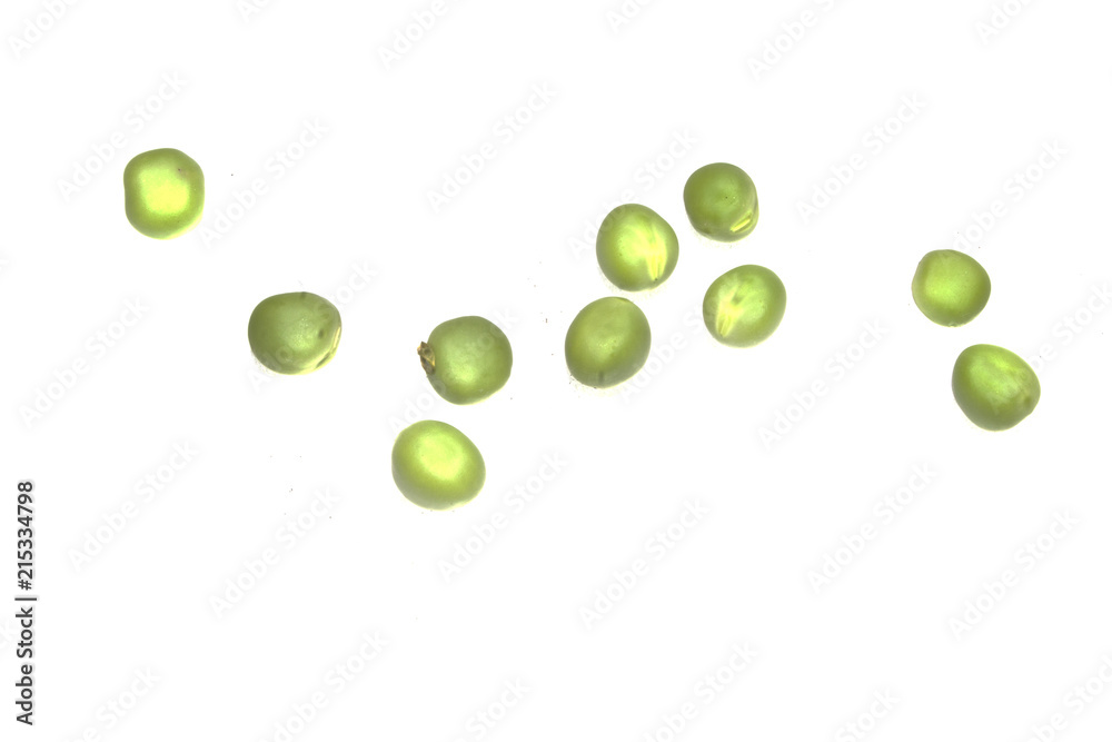 peas isolated on white background peas isolated on white background