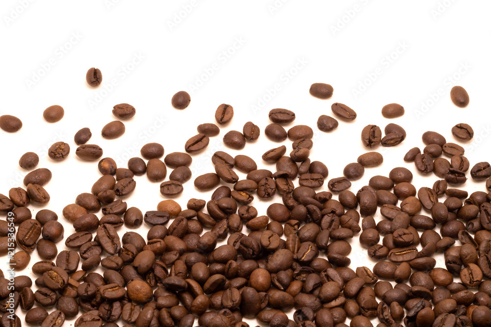 Isolated studio shot. coffee bean on white Isolated studio shot. coffee bean on white