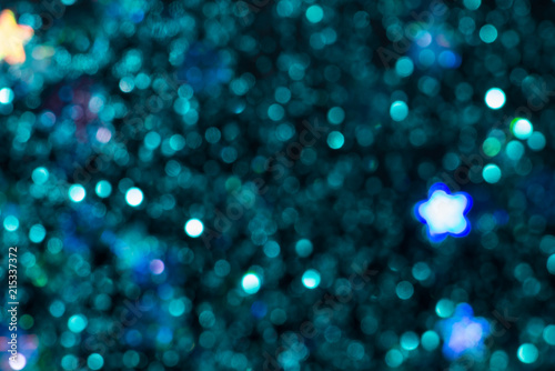 Colorful glitter abstract background with bokeh