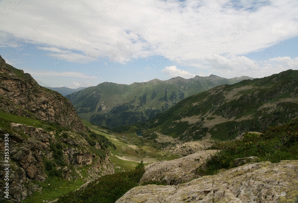 The view of the mountains of Arkhyz.