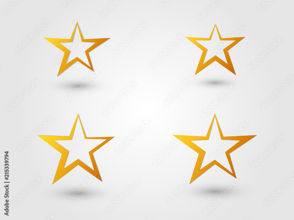 A set of colorful star logo and icon for business vector illustration A set of colorful star logo and icon for business vector illustration