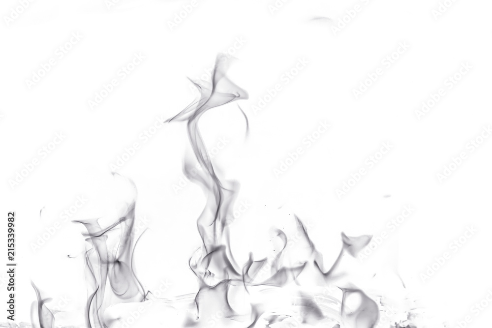 Abstract fire on white background Abstract fire on white background