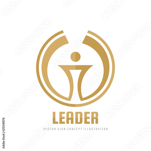 Leader - vector business logo template concept illustration. Abstract torch creative sign. Award winner cup symbol. Championship icon. Graphic design element. 