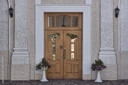 Large entrance door