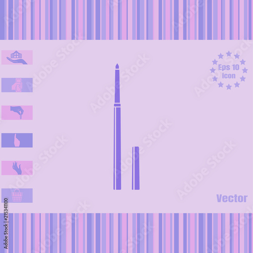 eyeliner vector icon