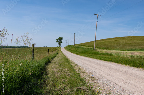 Rural country road background