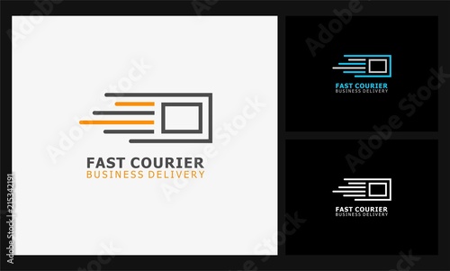 box icon fast courier logo