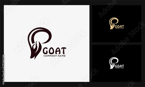 head antler goat logo