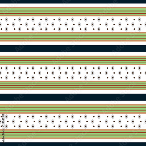 Retro Pattern with Horizontal Stripes