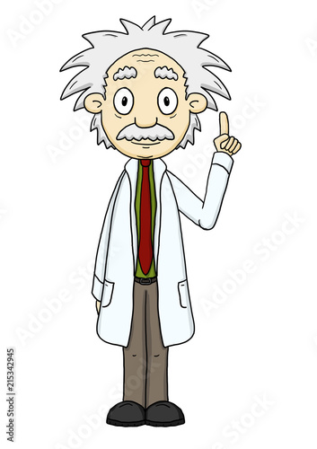 Ausmalbild Professor - koloriert