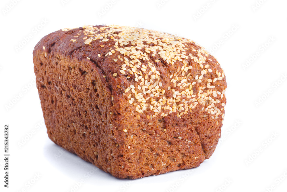 Fresh whole grain bread isolated on background Fresh whole grain bread isolated on background