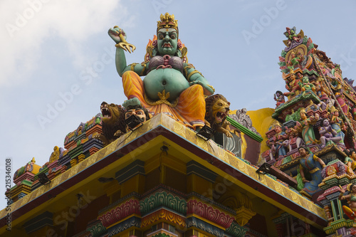 Ancient Hindu Pathirakali Amman temple in Trincomalee, Sri Lanka. Temple was built in honor of the goddess Badrakali (Bhadrakali) photo