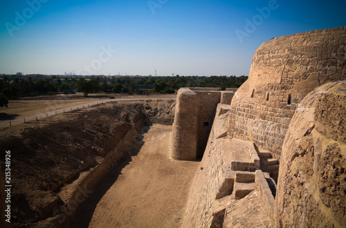 Ruins of Qalat fort near Manama, Bahrain photo