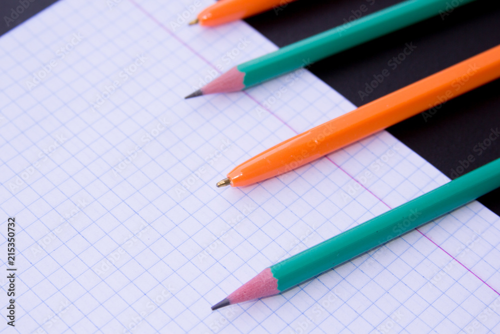 school supplies on chalkboard background school supplies on chalkboard background