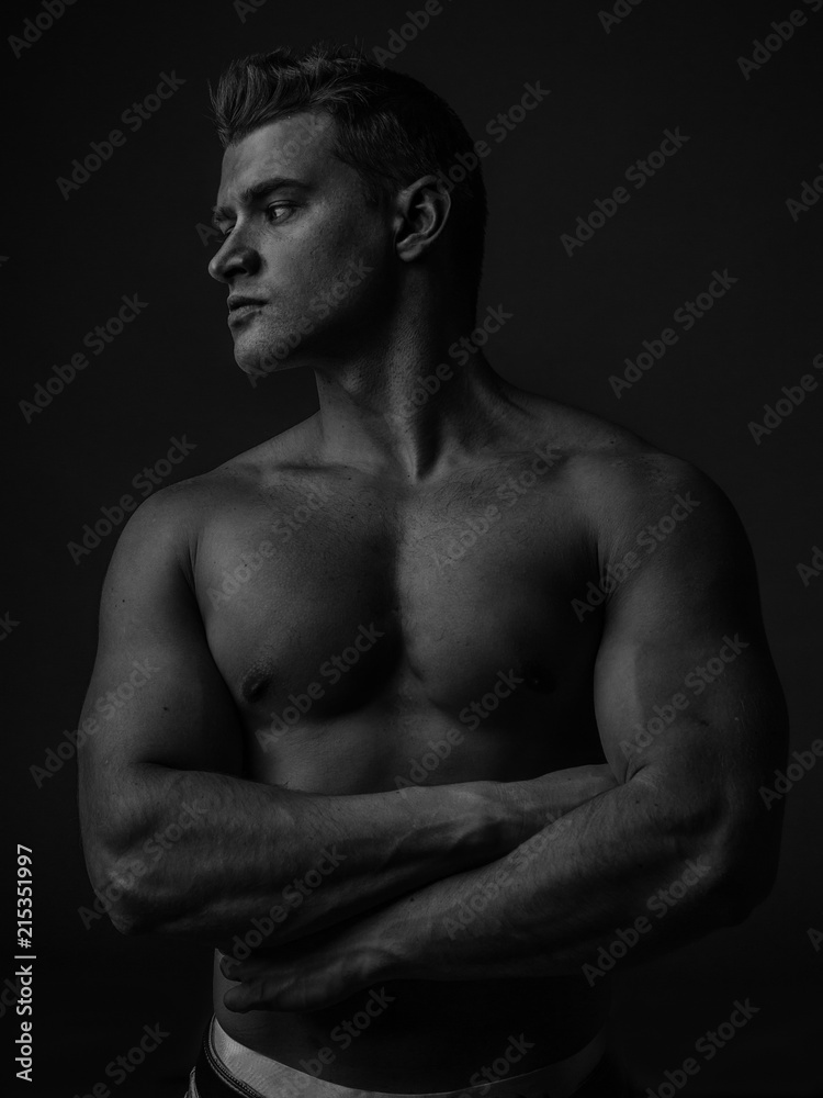 Portrait of a young caucasian male athlete Portrait of a young caucasian male athlete