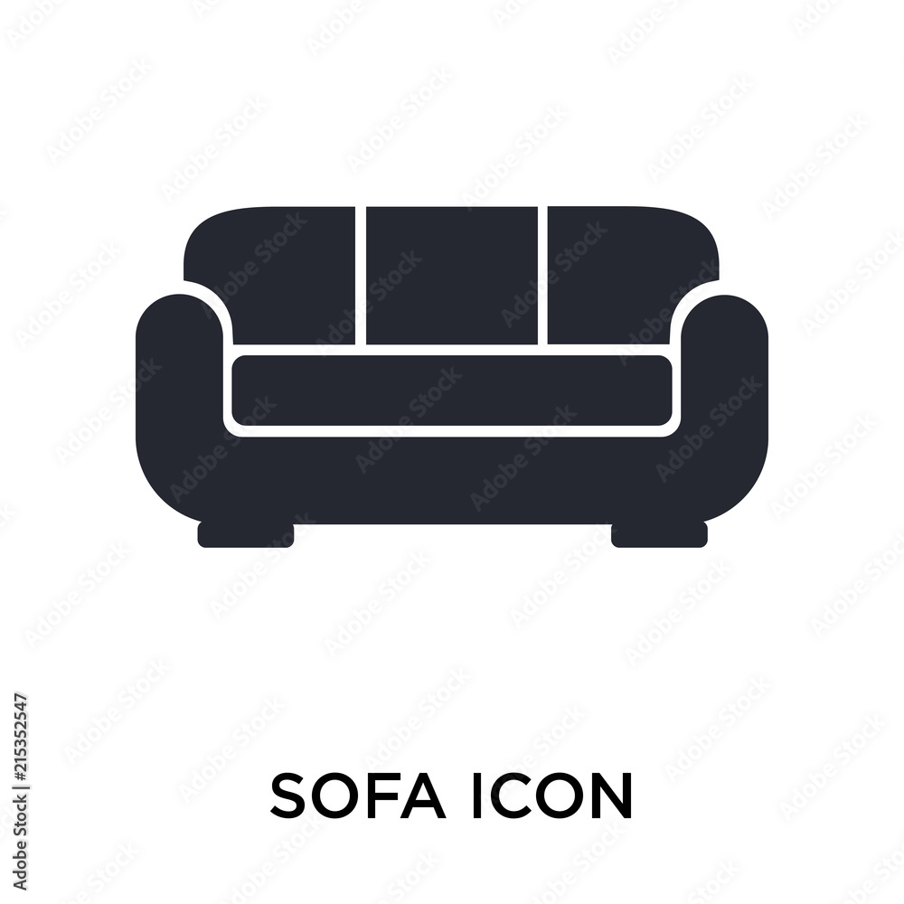 Sofa icon vector sign and symbol isolated on white background, Sofa logo concept Sofa icon vector sign and symbol isolated on white background, Sofa logo concept