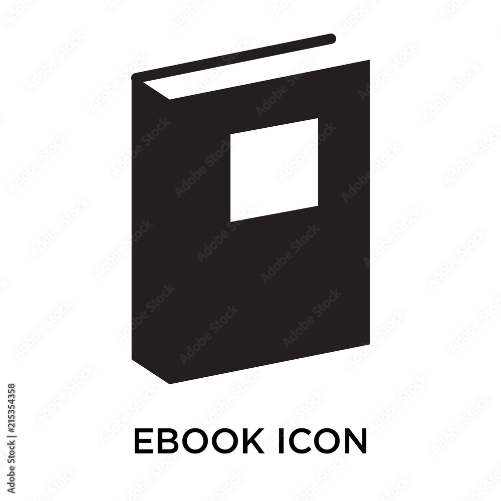 eBook icon vector sign and symbol isolated on white background, eBook logo concept eBook icon vector sign and symbol isolated on white background, eBook logo concept
