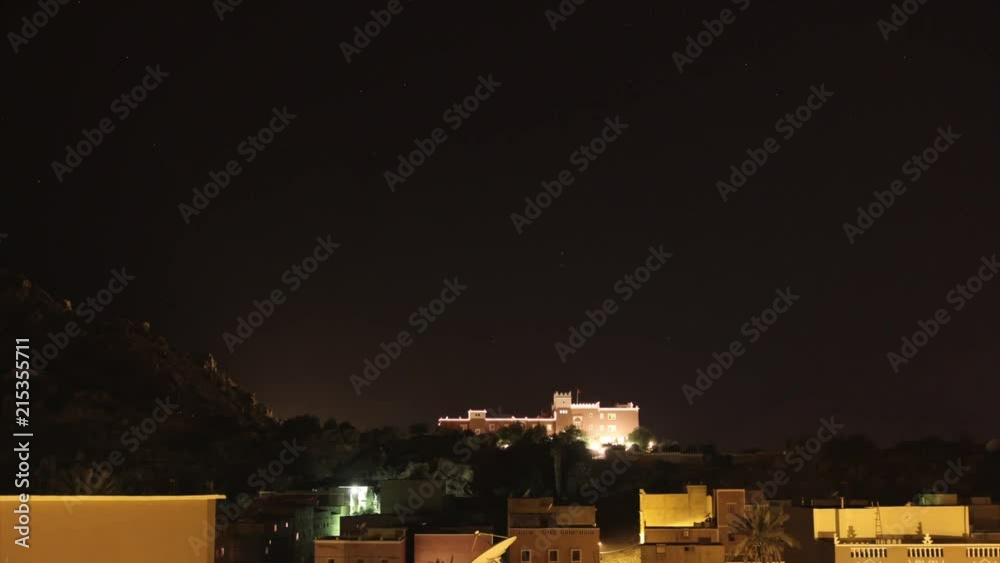 Time lapse of a hotel in Tafraout Morcco as the sun sets and the stars move across the sky. Time lapse of a hotel in Tafraout Morcco as the sun sets and the stars move across the sky.