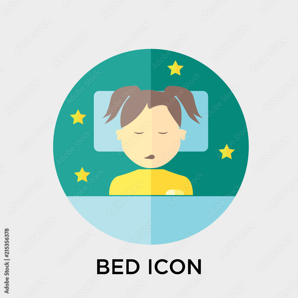 Bed icon vector sign and symbol isolated on white background, Bed logo concept Bed icon vector sign and symbol isolated on white background, Bed logo concept